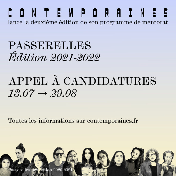 Passerelles — Appel à candidatures Édition 2021-2022 - Contemporaines